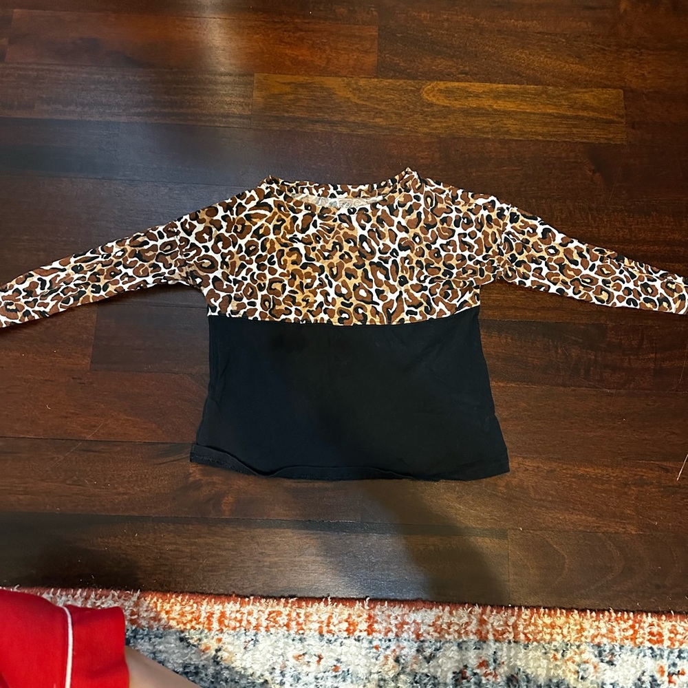 Lilly Pulitzer Leopard and Black Long Sleeve Tee